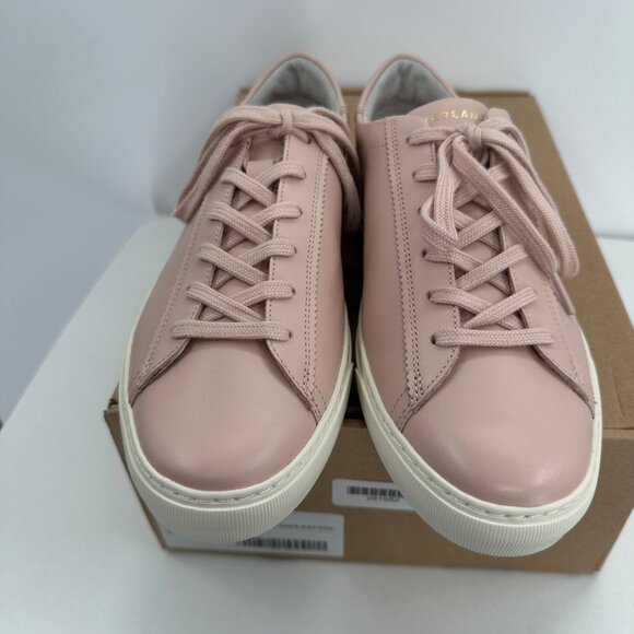 Everlane The Day Sneaker in Pale Pink Leather sz 10 Women's Lace-up Shoes Casual - Picture 3 of 10